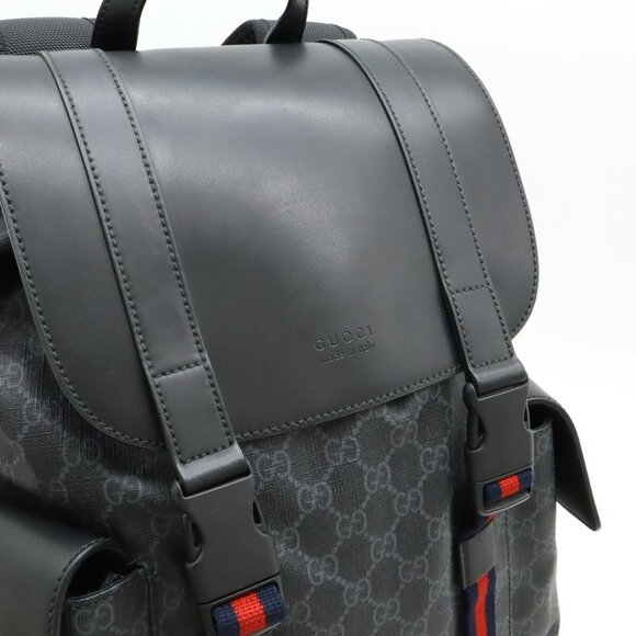 GUCCI Black Leather Backpack - Picture 8 of 8